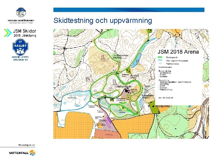 Skidtestning och uppvärmning 