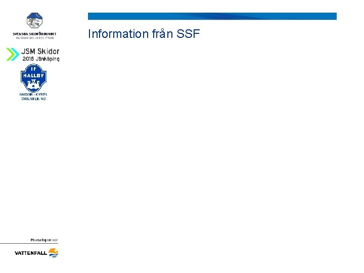 Information från SSF 