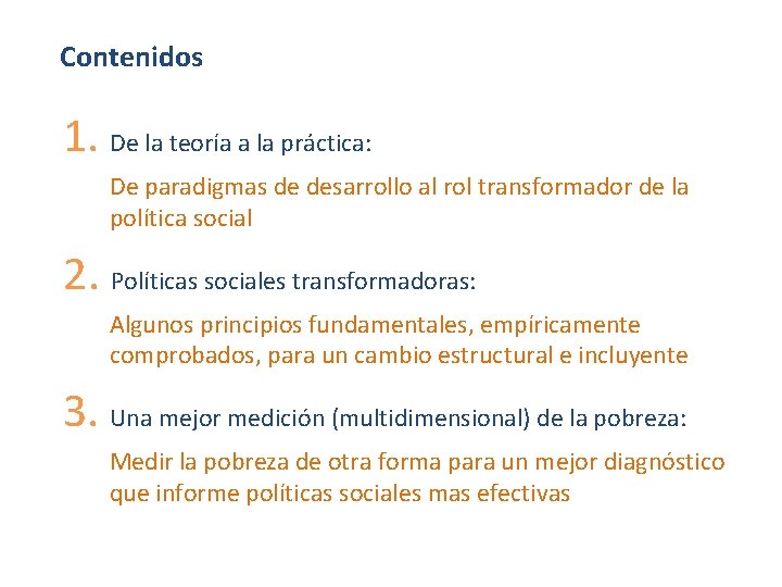 La medicin multidimensional de la pobreza para una