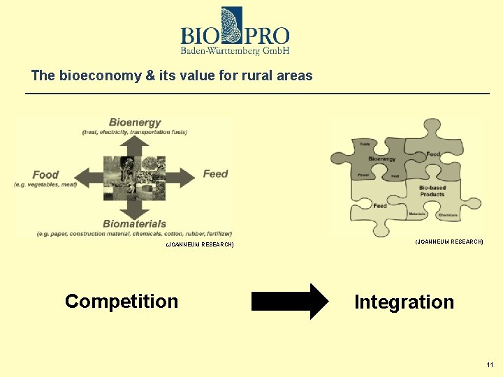 The bioeconomy & its value for rural areas (JOANNEUM RESEARCH) Competition (JOANNEUM RESEARCH) Integration