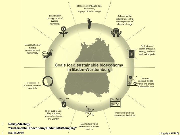 l Policy-Strategy “Sustainable Bioeconomy Baden-Württemberg” l 04. 06. 2019 14 (Copyright BIOPRO) 