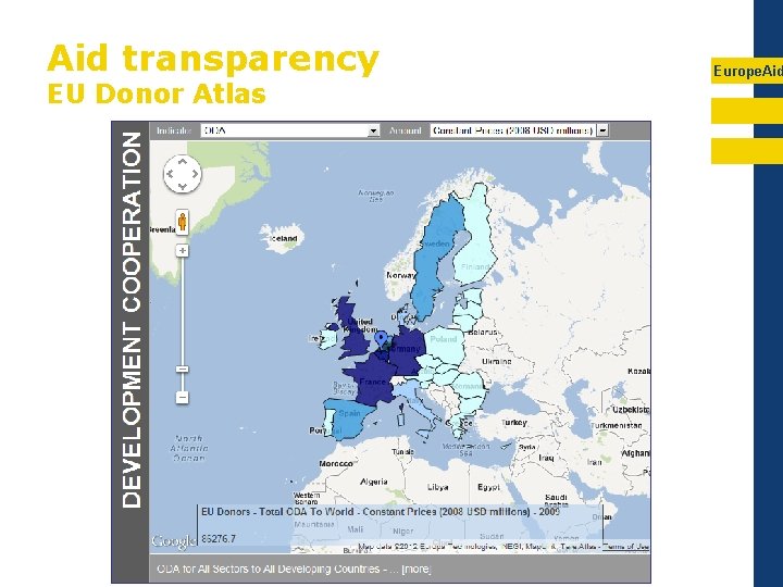 Aid transparency EU Donor Atlas Europe. Aid 