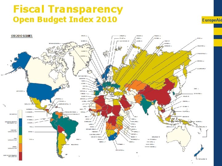 Fiscal Transparency Open Budget Index 2010 Europe. Aid 