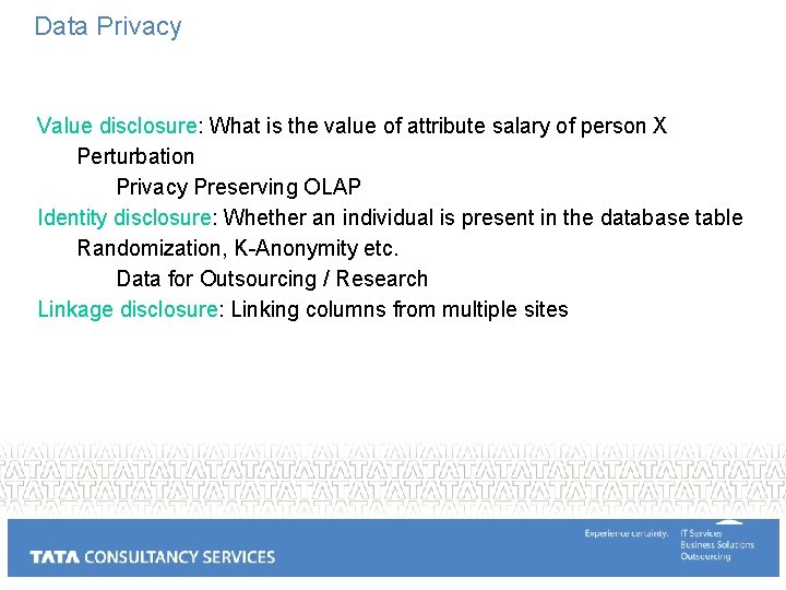 Data Privacy Value disclosure: What is the value of attribute salary of person X