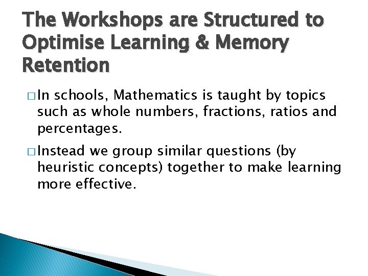 Maths Problem Solving Strategies Workshop for Upper Primary