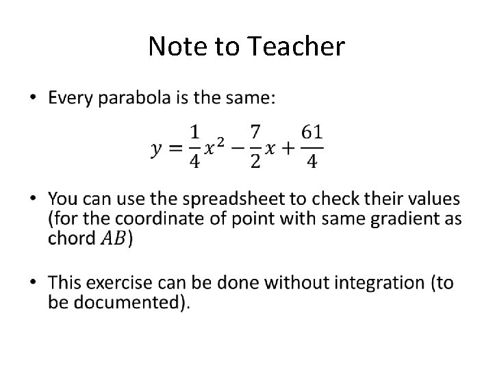 Note to Teacher • 