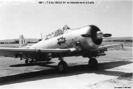 1961 – T-6 de l’EALA 3/1 en détachement à Saïda (Jacques Cabanes) 