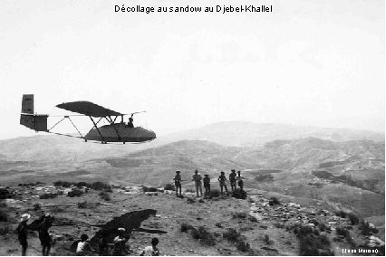 Décollage au sandow au Djebel-Khallel (Jean Mercier) 