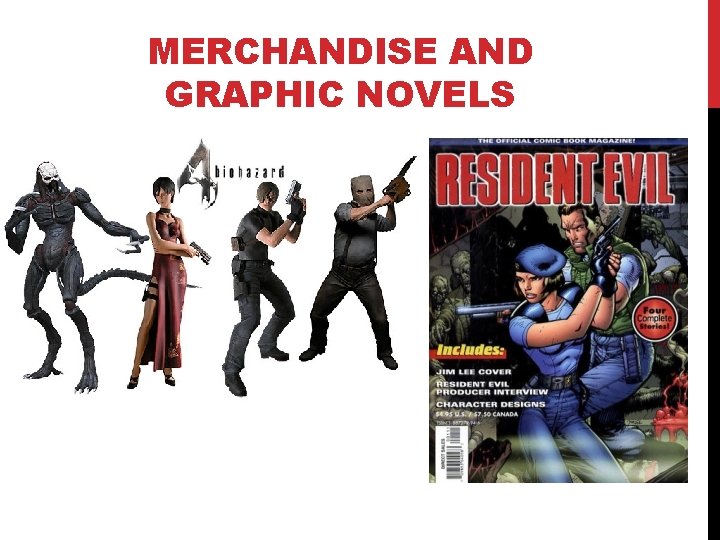 MERCHANDISE AND GRAPHIC NOVELS 