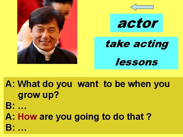 actor take acting lessons A: What do you want to be when you grow