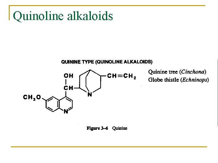 Quinoline alkaloids 