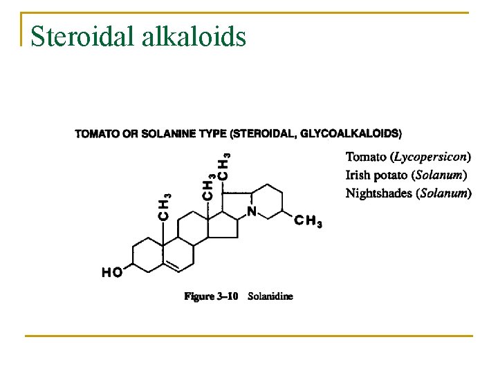 Steroidal alkaloids 