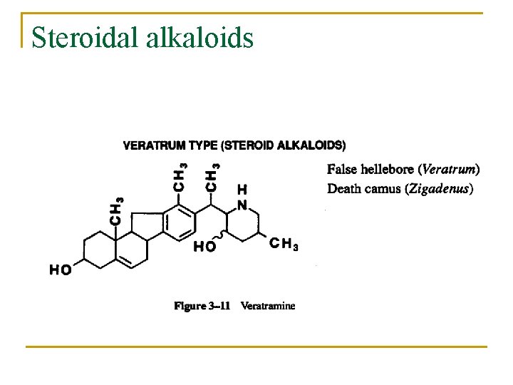 Steroidal alkaloids 