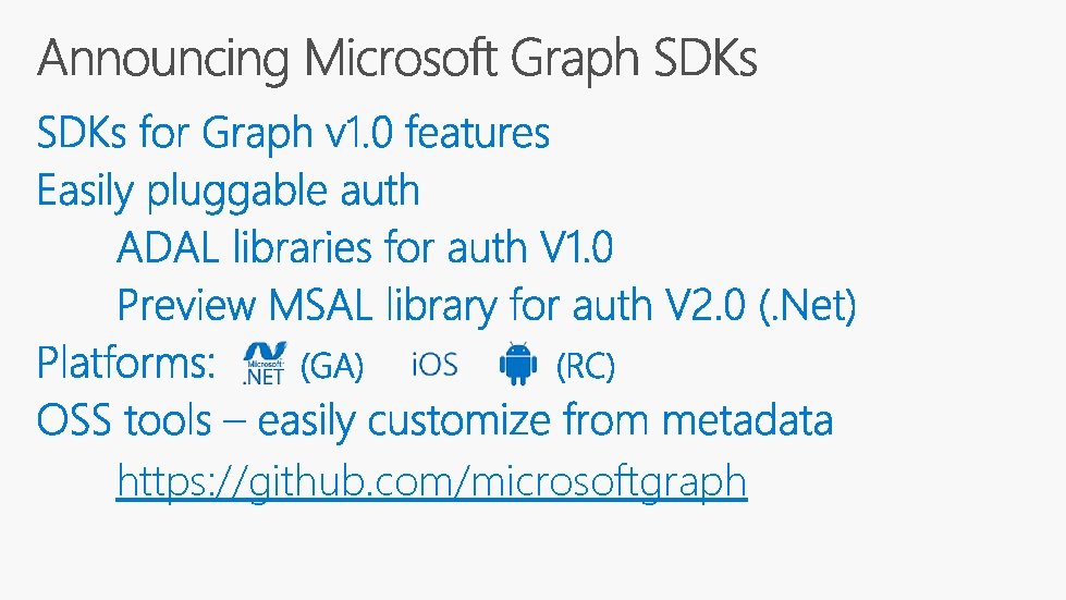 https: //github. com/microsoftgraph 
