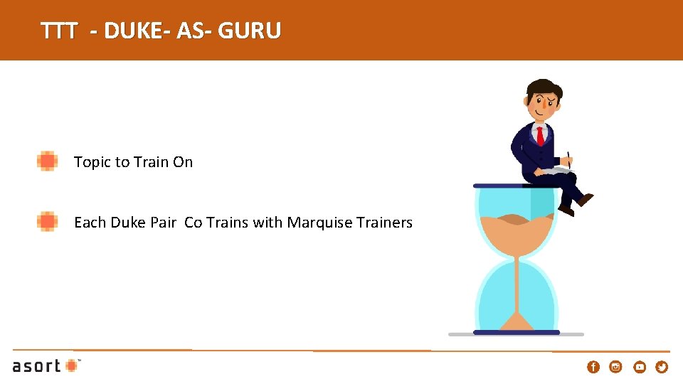 TTT - DUKE- AS- GURU Topic to Train On Each Duke Pair Co Trains