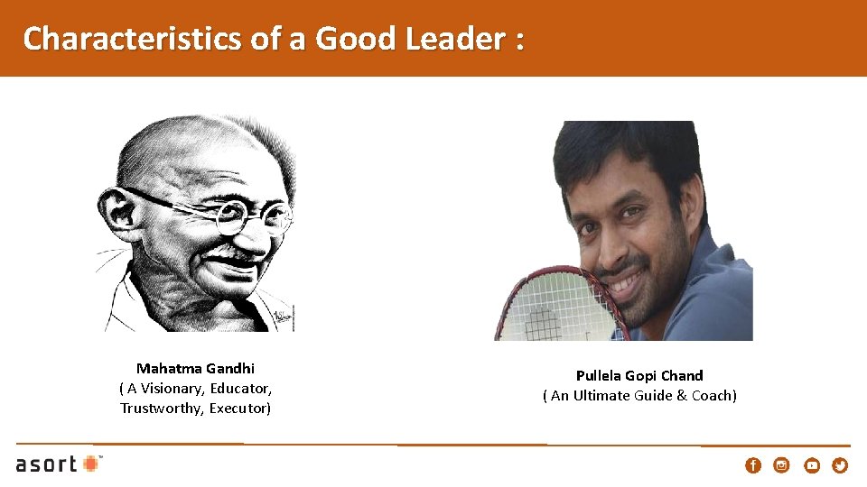 Characteristics of a Good Leader : Mahatma Gandhi ( A Visionary, Educator, Trustworthy, Executor)