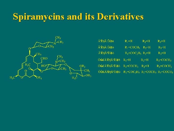 Spiramycins and its Derivatives 