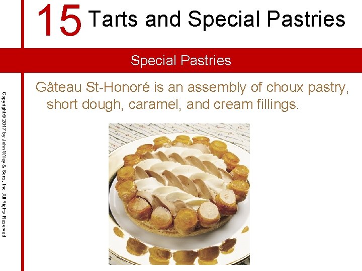 15 Tarts and Special Pastries Copyright © 2017 by John Wiley & Sons, Inc.