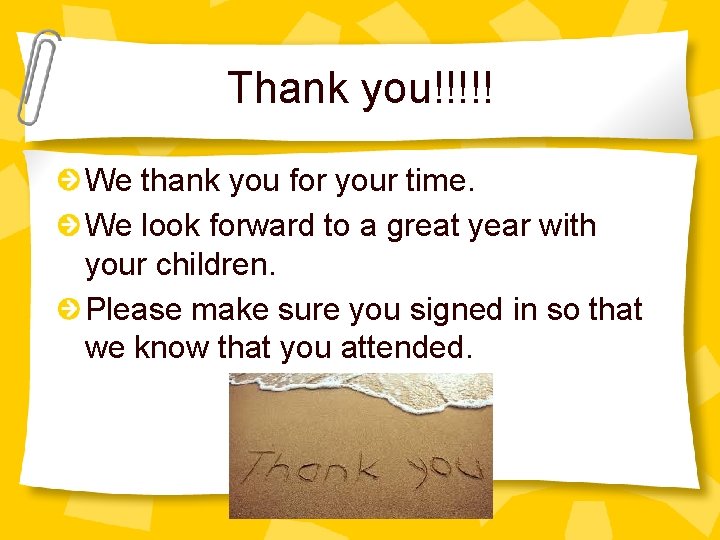 Thank you!!!!! We thank you for your time. We look forward to a great