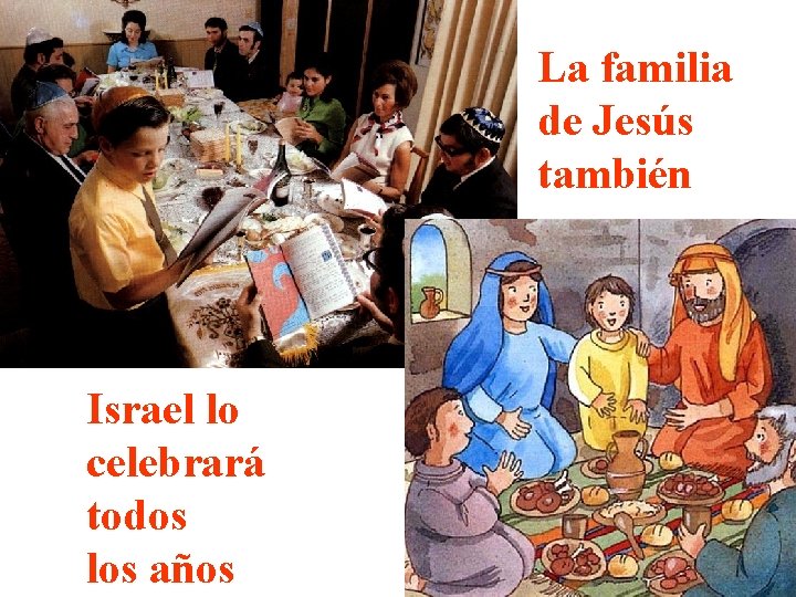 La familia de Jesús también Israel lo celebrará todos los años 