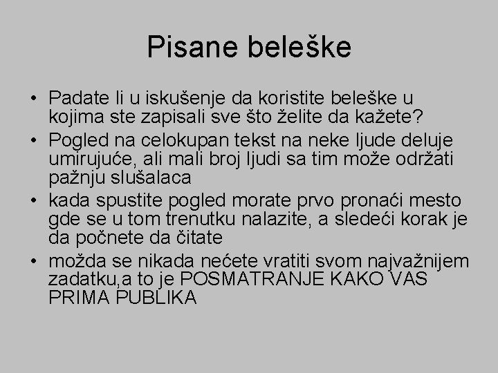 Pisane beleške • Padate li u iskušenje da koristite beleške u kojima ste zapisali