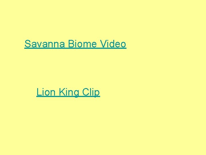 Savanna Biome Video Lion King Clip 