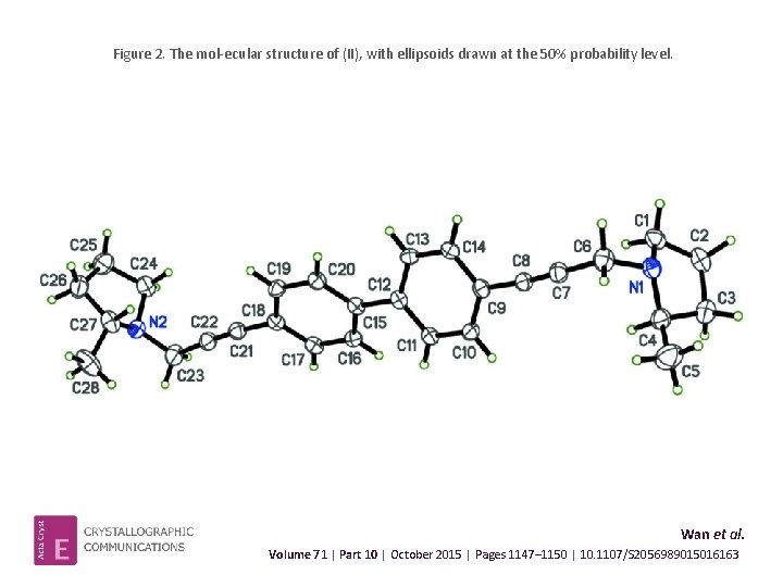 Figure 2. The mol ecular structure of (II), with ellipsoids drawn at the 50%