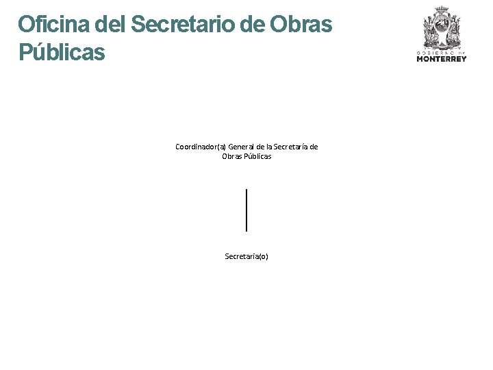 Oficina del Secretario de Obras Públicas Coordinador(a) General de la Secretaría de Obras Públicas