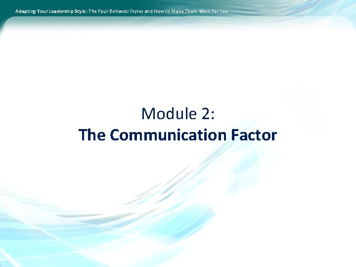 Adapting Your Leadership Style: The Four Behavior Styles and How to Make Them Work