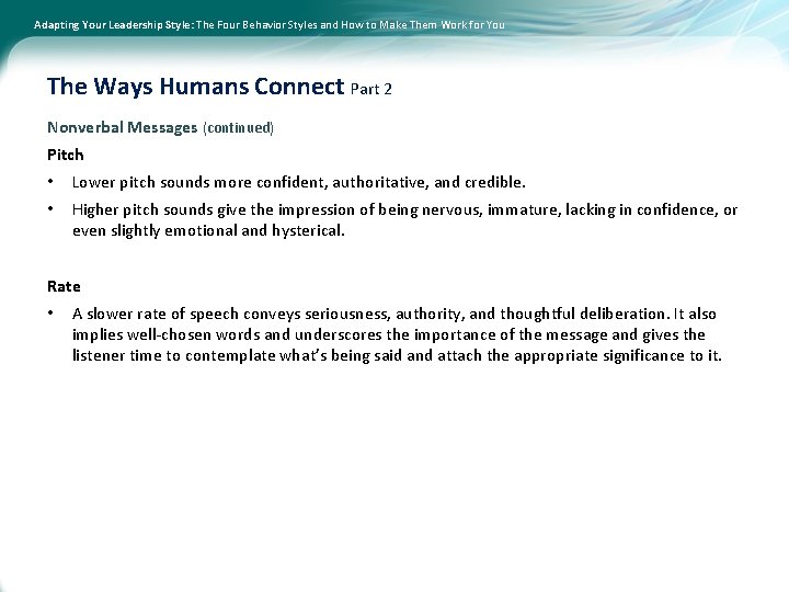 Adapting Your Leadership Style: The Four Behavior Styles and How to Make Them Work