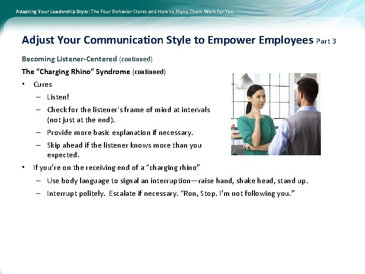 Adapting Your Leadership Style: The Four Behavior Styles and How to Make Them Work