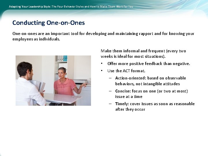 Adapting Your Leadership Style: The Four Behavior Styles and How to Make Them Work