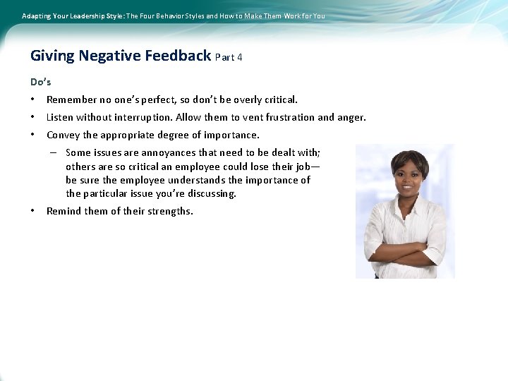 Adapting Your Leadership Style: The Four Behavior Styles and How to Make Them Work