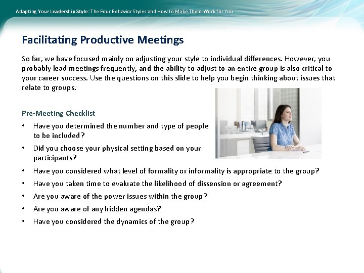 Adapting Your Leadership Style: The Four Behavior Styles and How to Make Them Work