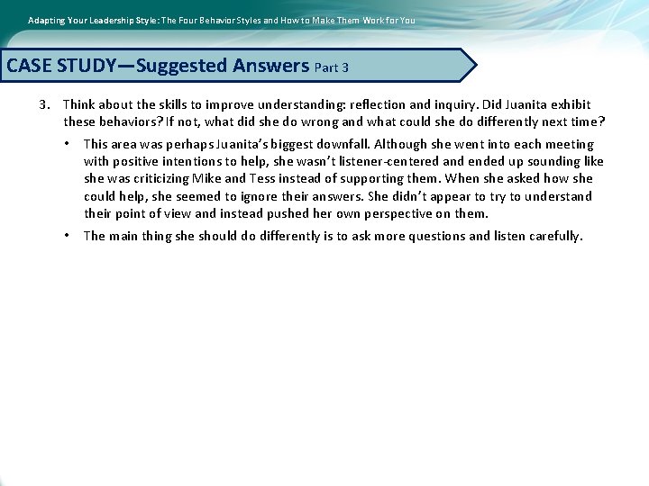 Adapting Your Leadership Style: The Four Behavior Styles and How to Make Them Work