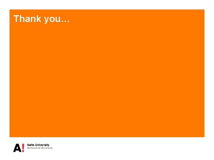 Thank you… Thank you…