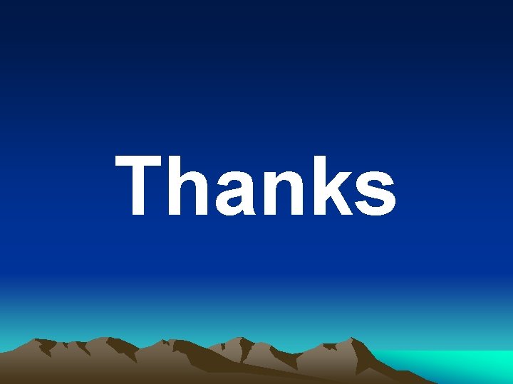 Thanks 