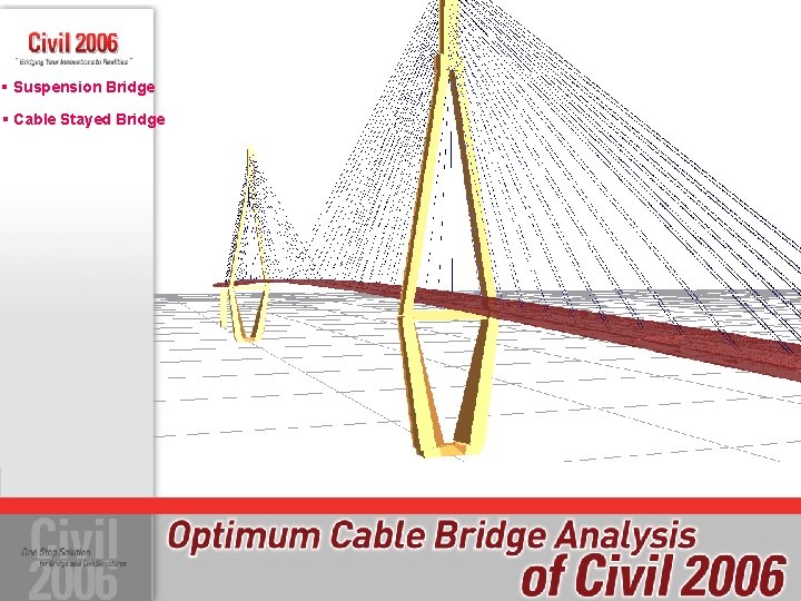 § Suspension Bridge § Cable Stayed Bridge 
