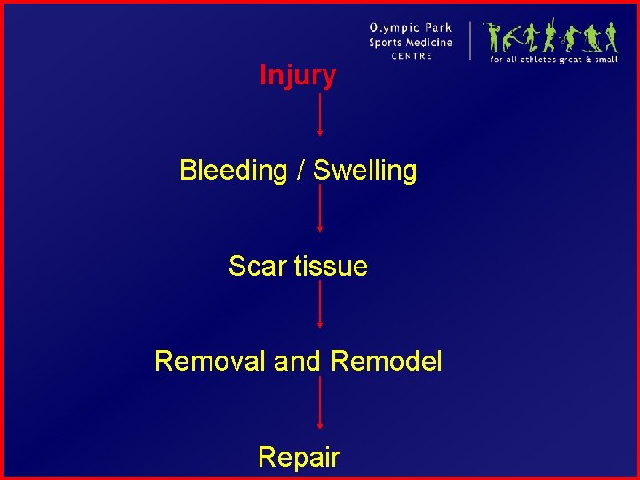 Injury Bleeding / Swelling Scar tissue Removal and Remodel Repair 