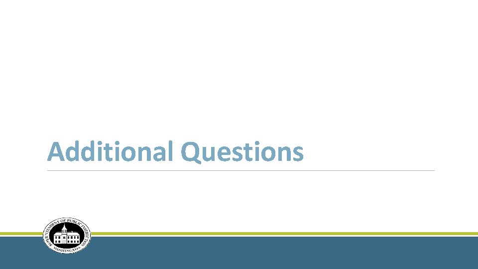 Additional Questions 