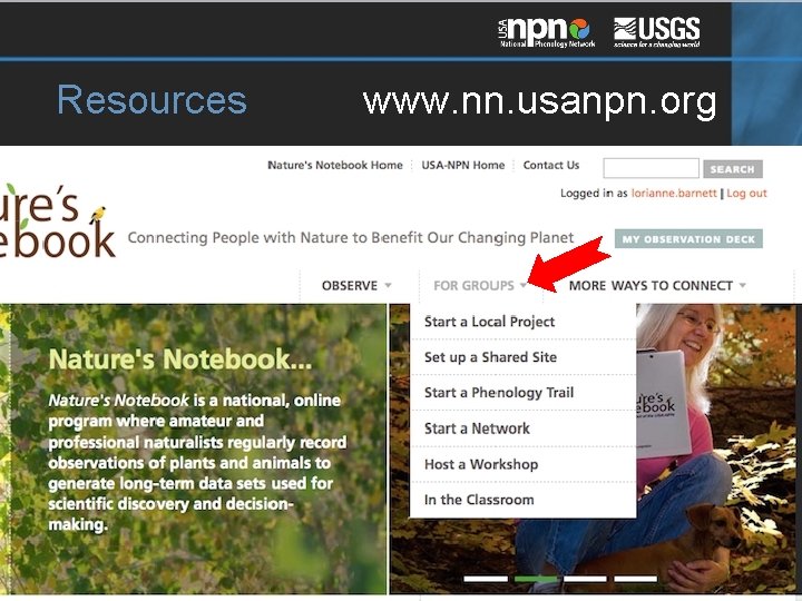 Resources www. nn. usanpn. org https: //www. usanpn. org/nn/connect/project 