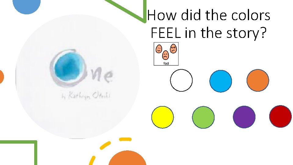 How did the colors FEEL in the story? 