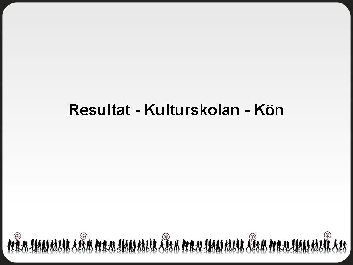 Resultat - Kulturskolan - Kön 
