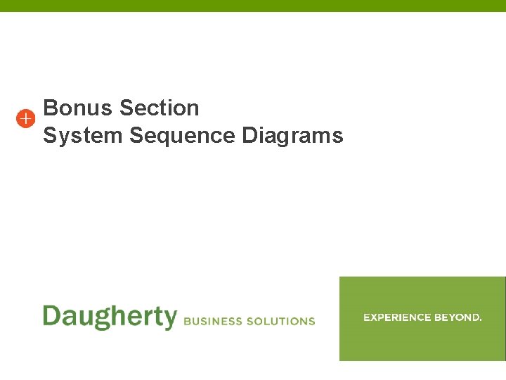 Bonus Section System Sequence Diagrams 