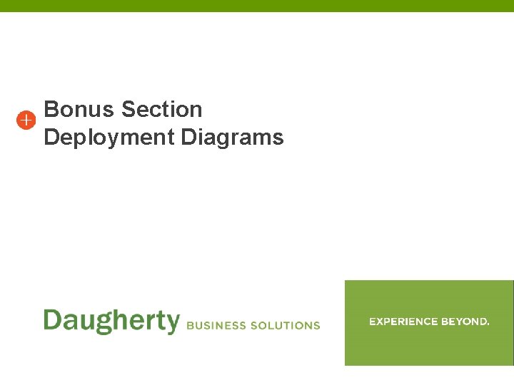Bonus Section Deployment Diagrams 