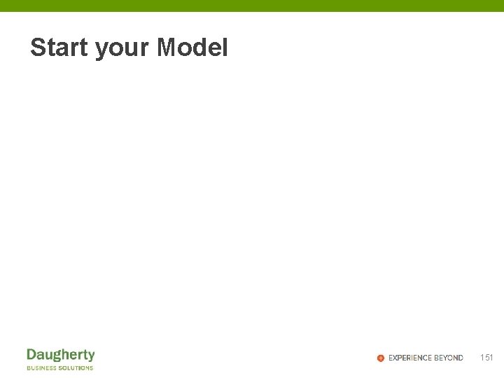 Start your Model 151 