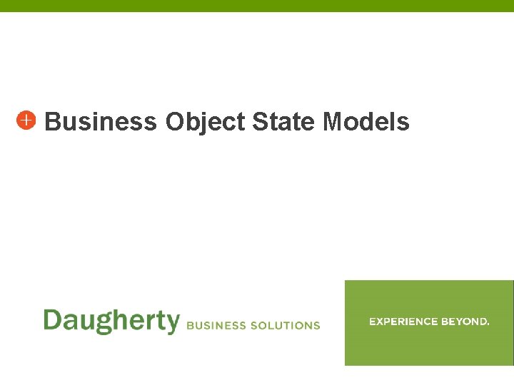 Business Object State Models 