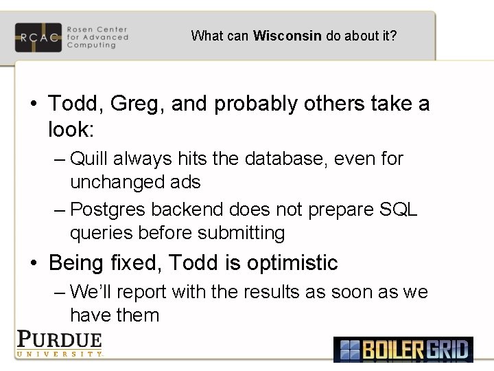 What can Wisconsin do about it? • Todd, Greg, and probably others take a