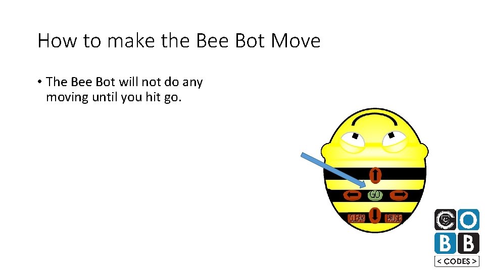 How to make the Bee Bot Move • The Bee Bot will not do