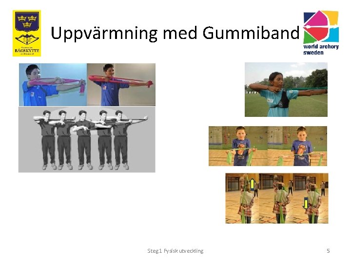 Uppvärmning med Gummiband Steg 1 Fysisk utveckling 5 